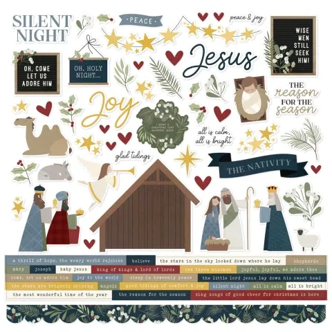 Simple Stories - Silent Night - Cardstock Stickers