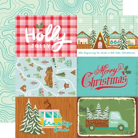 Simple Stories - Snow Pine Lodge - 12x12 Single Sheet - 4x6 Elements