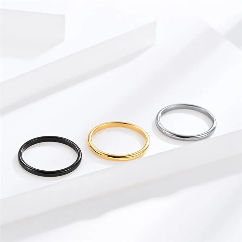 Simple Style Tungsten Ring