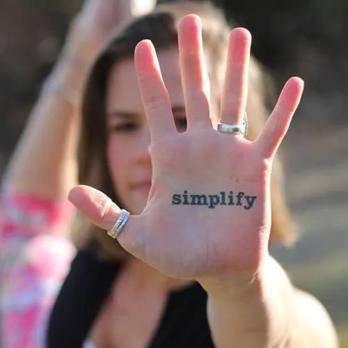 Simplify Manifestation Tattoo