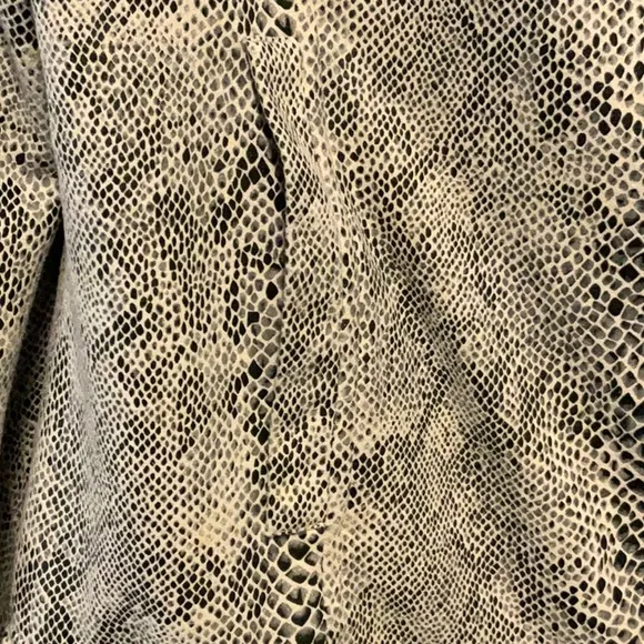 Skies Are Blue Snake Print Moto Jacket