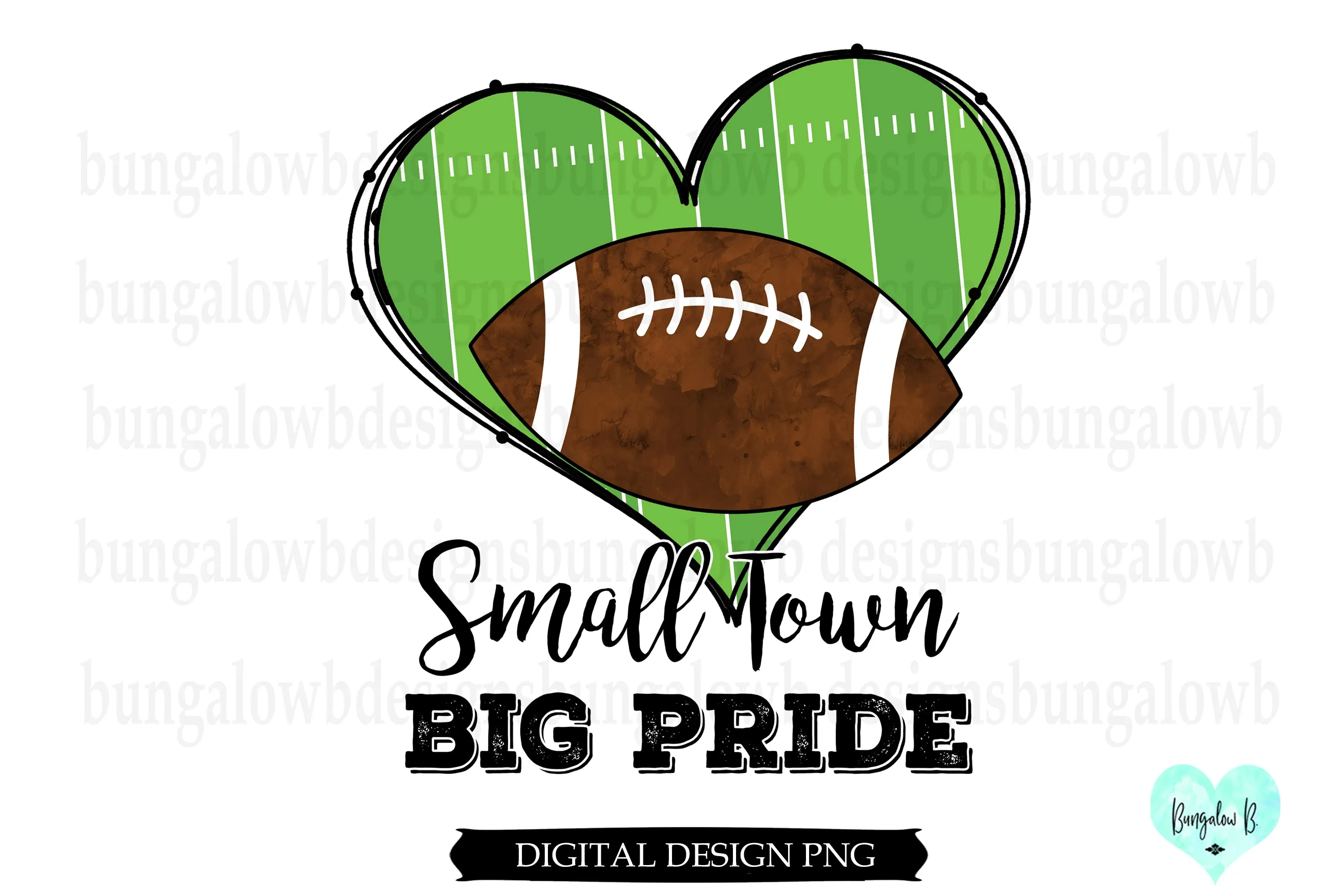 Small Town Big Pride Football Digital Download