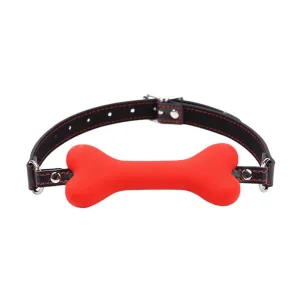 Smart Moves - Locking Hondenbot Gag - Rood