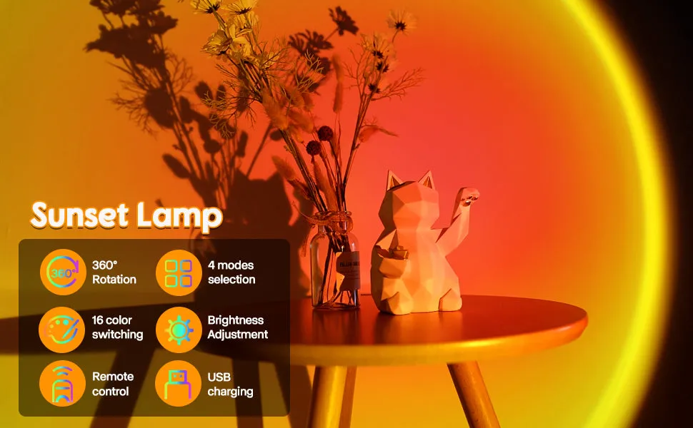 Smart Sunset Projection LED Light
