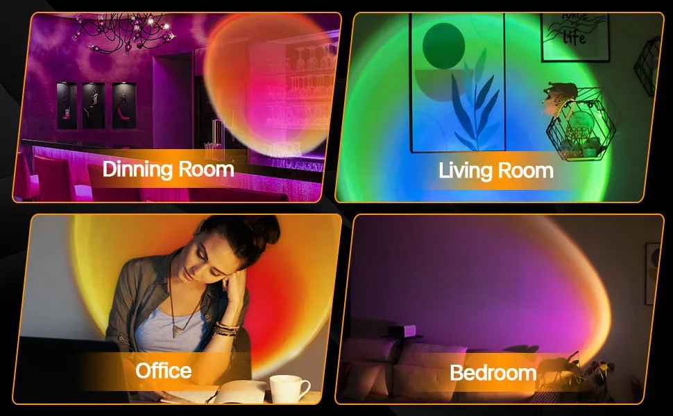 Smart Sunset Projection LED Light