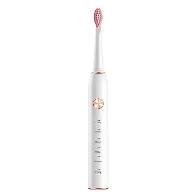 Smile ultrasonic waterproof smart rechargeable electronic toothbrush