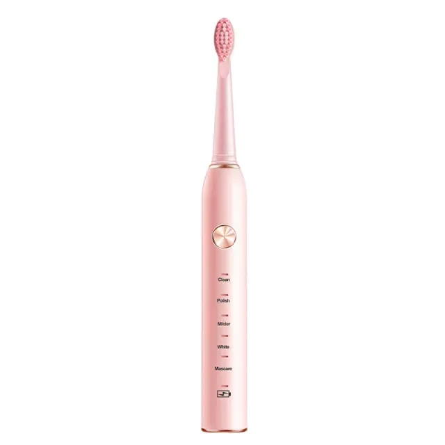Smile ultrasonic waterproof smart rechargeable electronic toothbrush