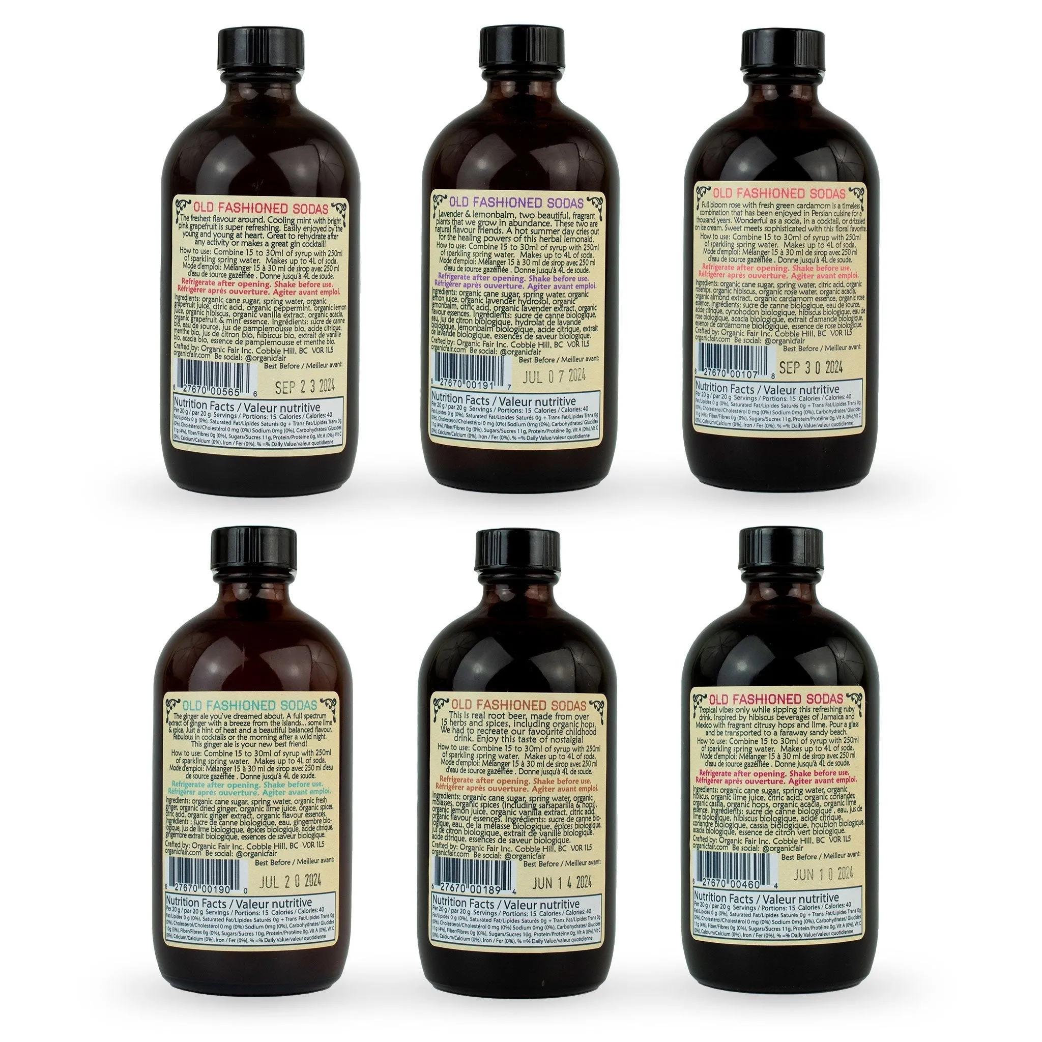 Soda Syrup Set - Botanical Syrup Flavors