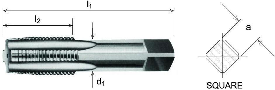 SOMTA - Series 907 Carbon Steel BSPF Tap 2" Taper (Parallel Form)