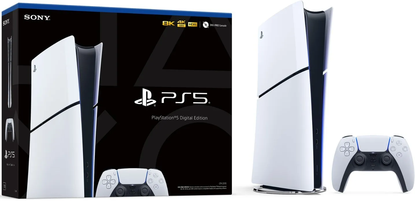 Sony - PlayStation 5 SLIM 1TB Console - Digital Edition (PS5)