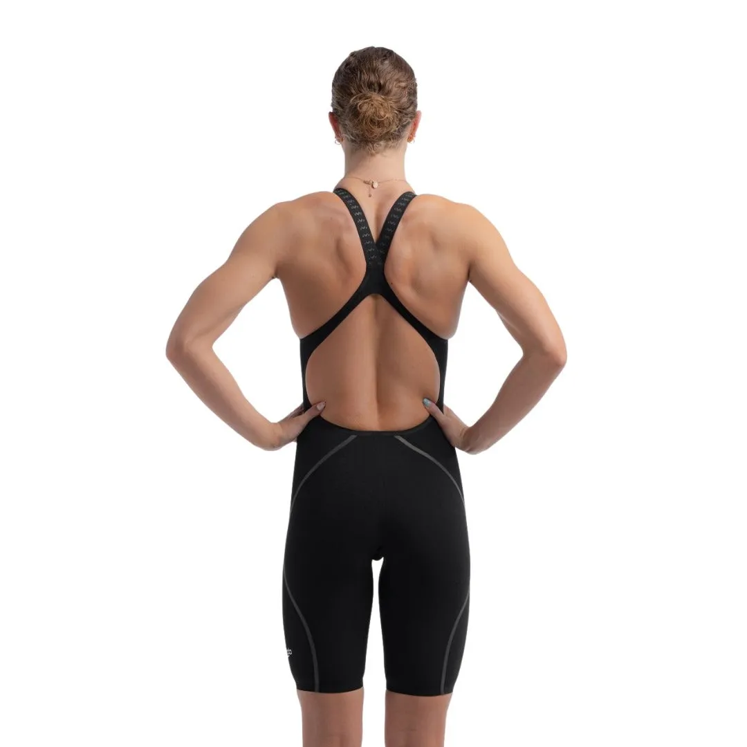 Speedo Women's Fastskin LZR Pure Intent 2.0 Openback Kneeskin | Black