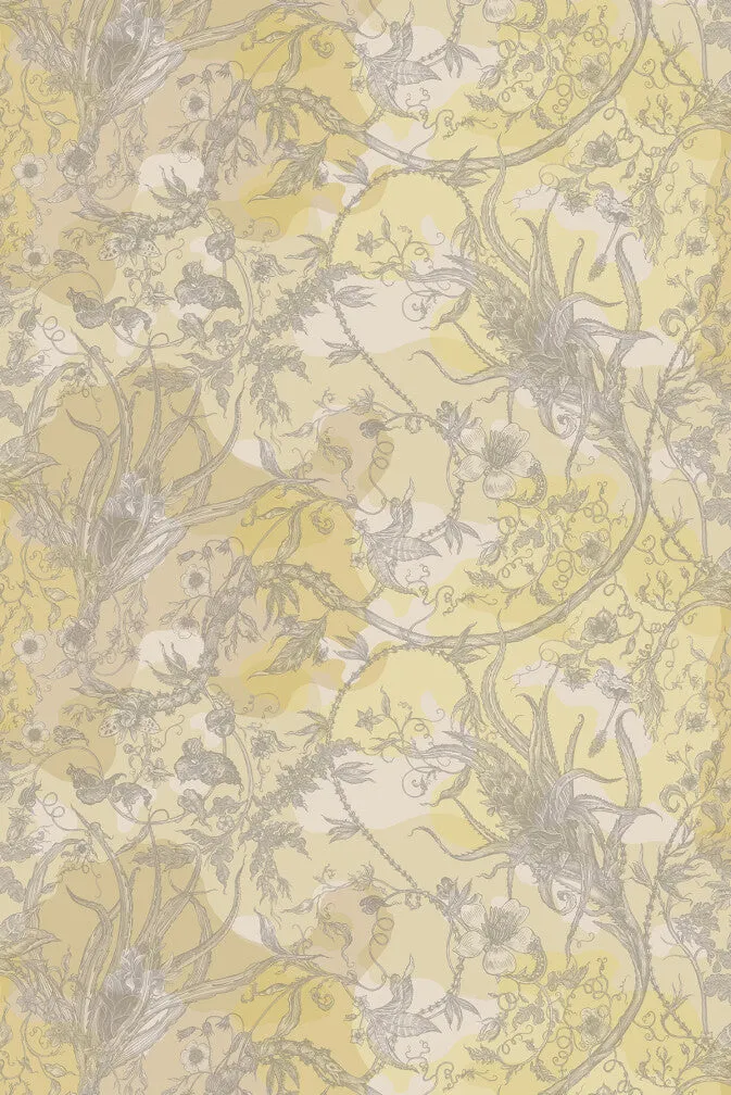 spike ginger camo faux suede wallpaper
