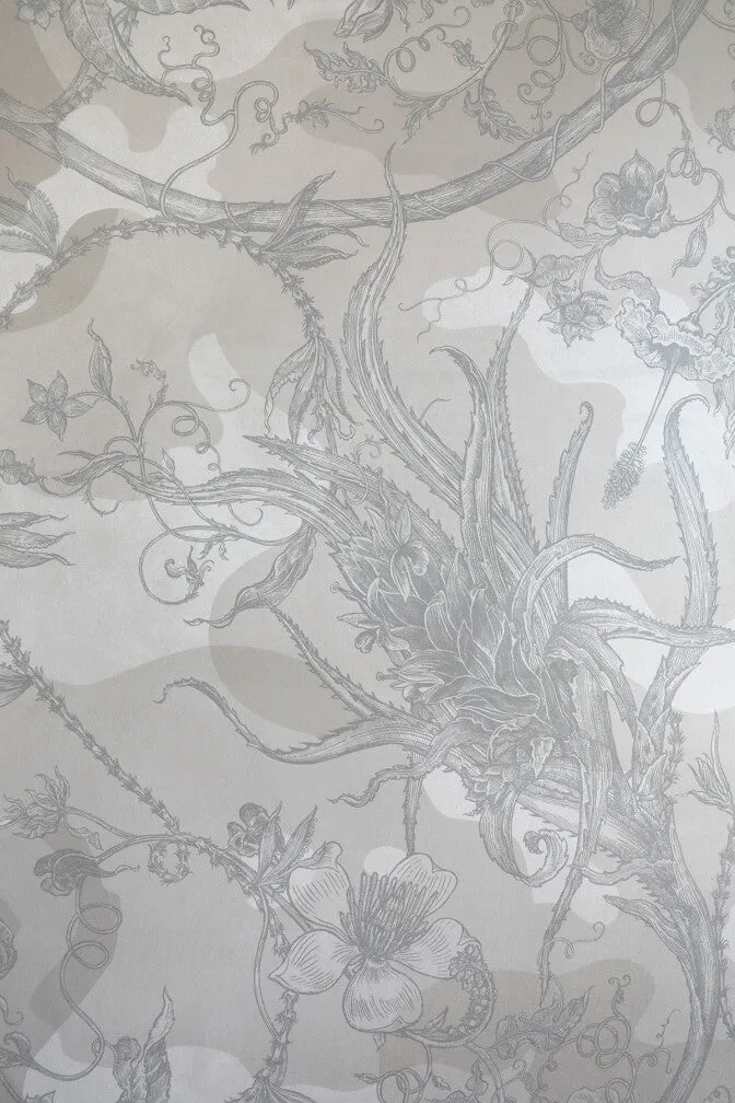 spike ginger camo faux suede wallpaper