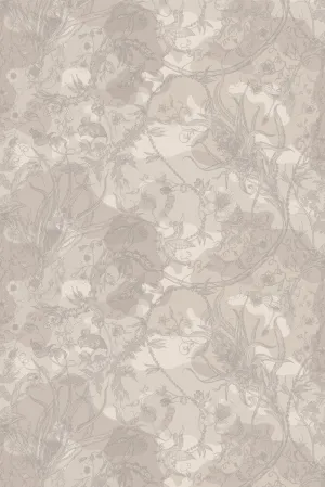 spike ginger camo faux suede wallpaper