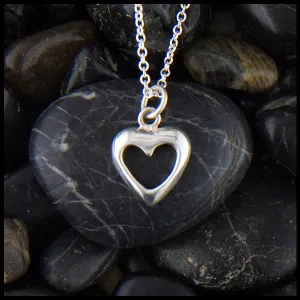 Sterling Simple Heart Pendant