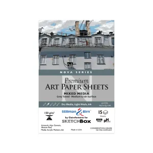 Stillman & Birn Nova Series 150gsm Grey 4x6 15 Sheet Pack