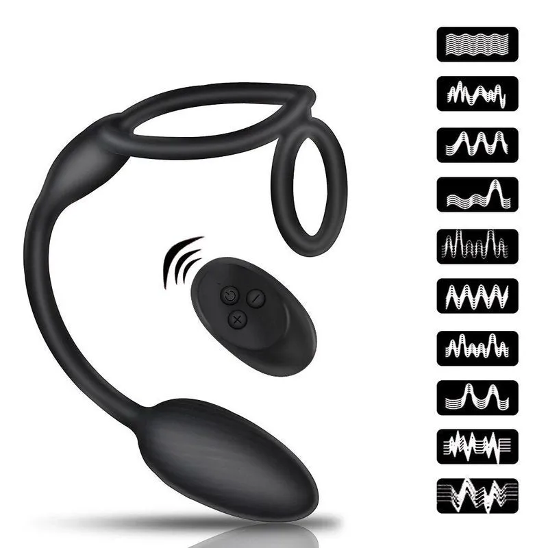 Stimulateur de prostate simple noir