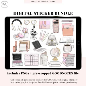 Study Elements - Digital Planner Sticker Bundle