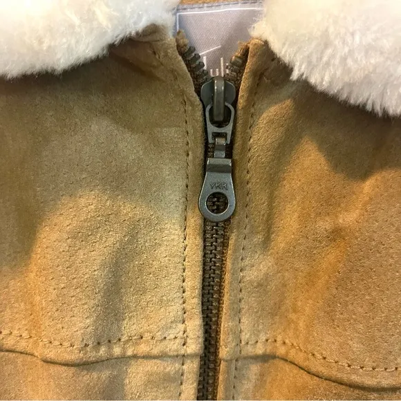 Suede Shearling Fur Lined Jacket