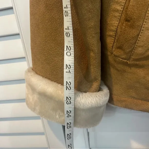 Suede Shearling Fur Lined Jacket