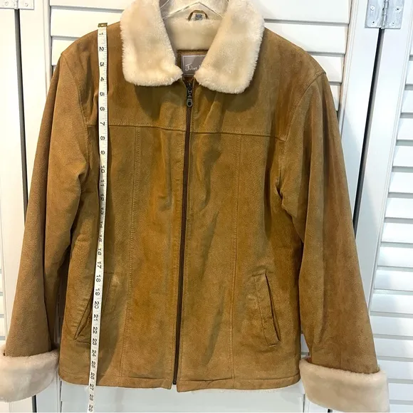 Suede Shearling Fur Lined Jacket