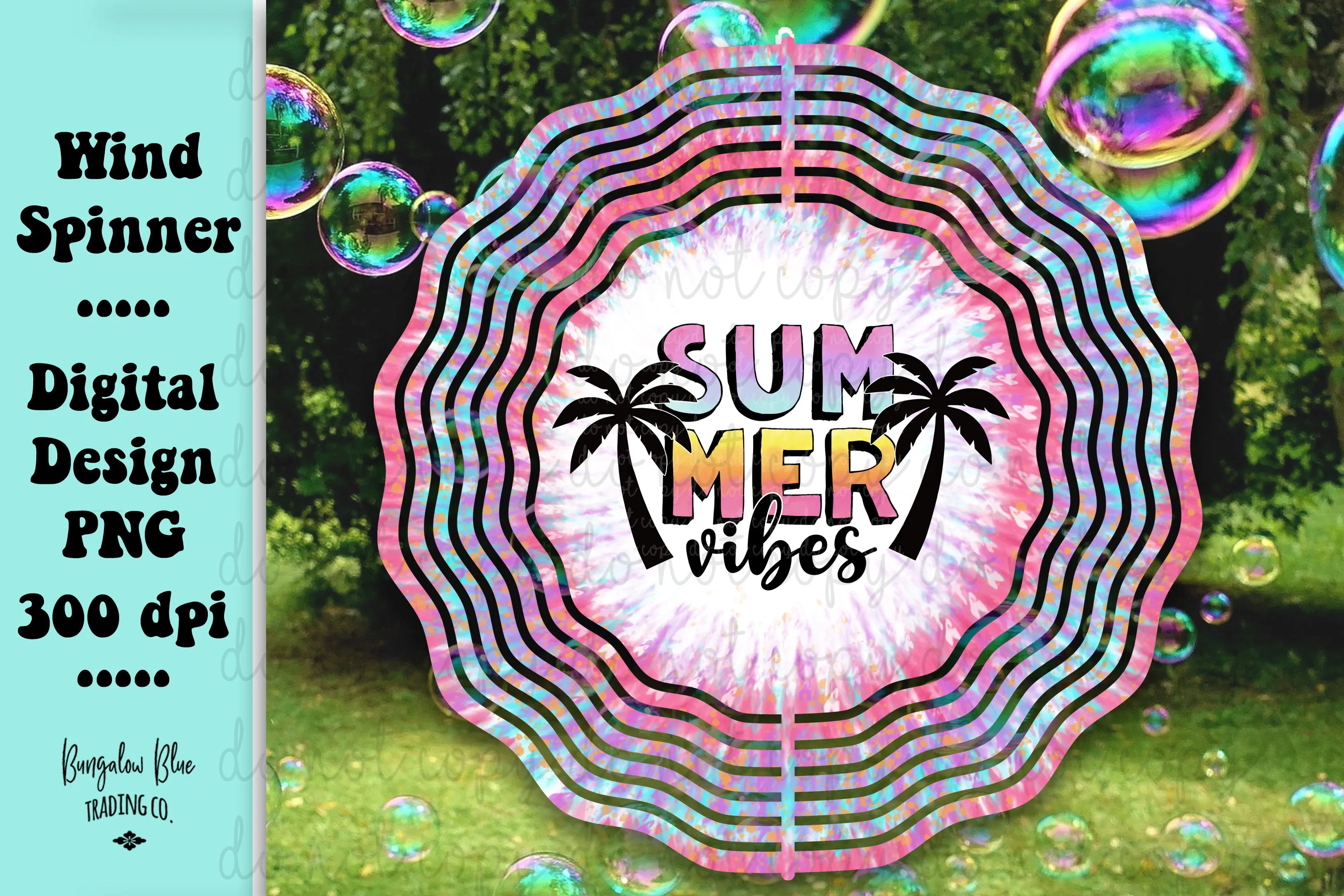 Summer Vibes Wind Spinner Digital Download