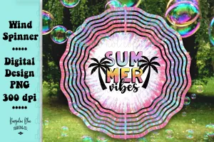Summer Vibes Wind Spinner Digital Download