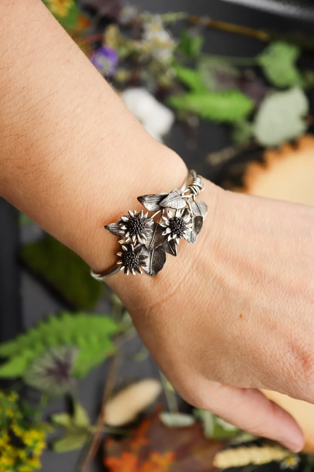 Sunflower Bouquet Bracelet