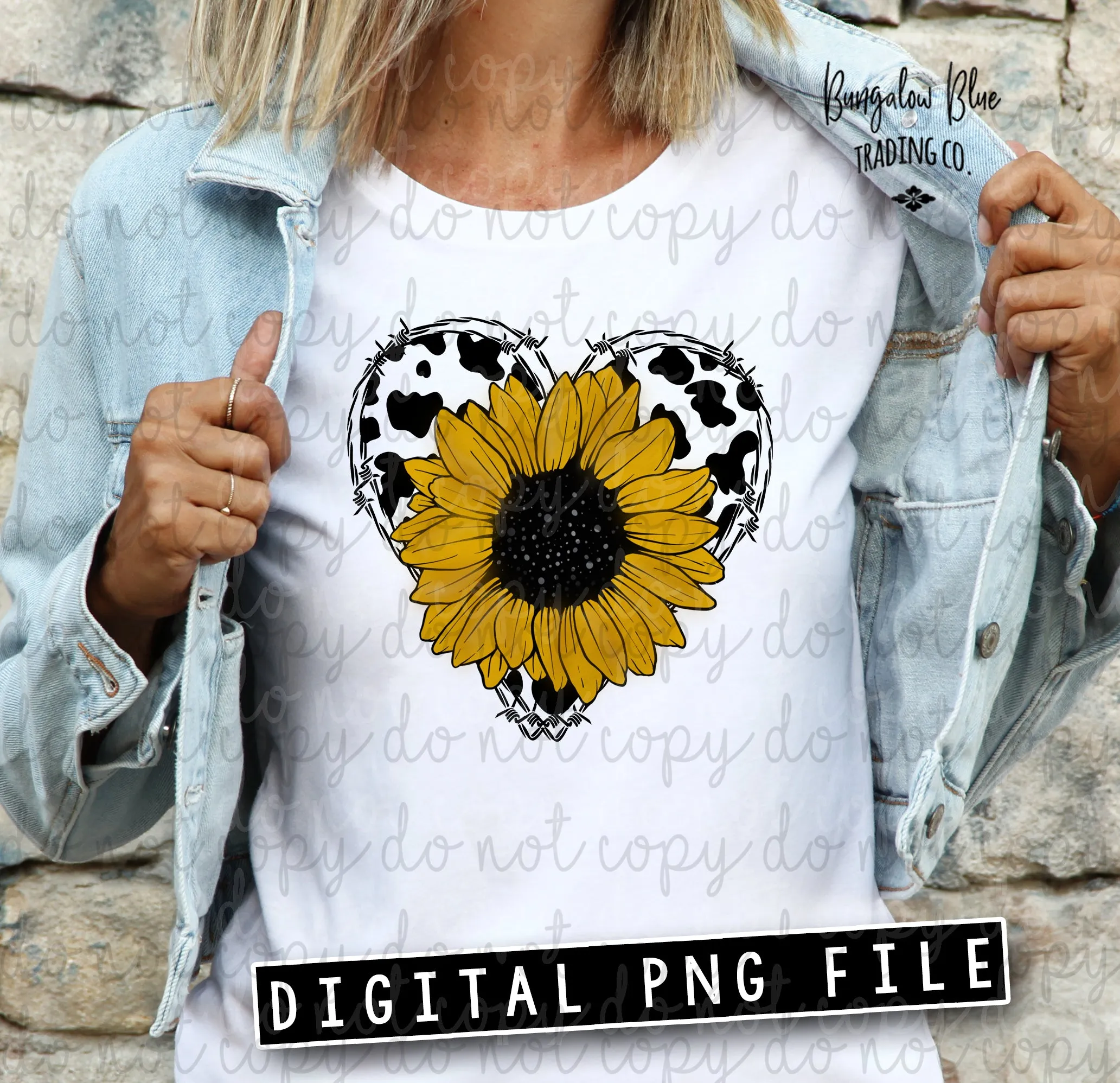 Sunflower Cow Heart  Glass Can Tumbler Wrap Digital Download