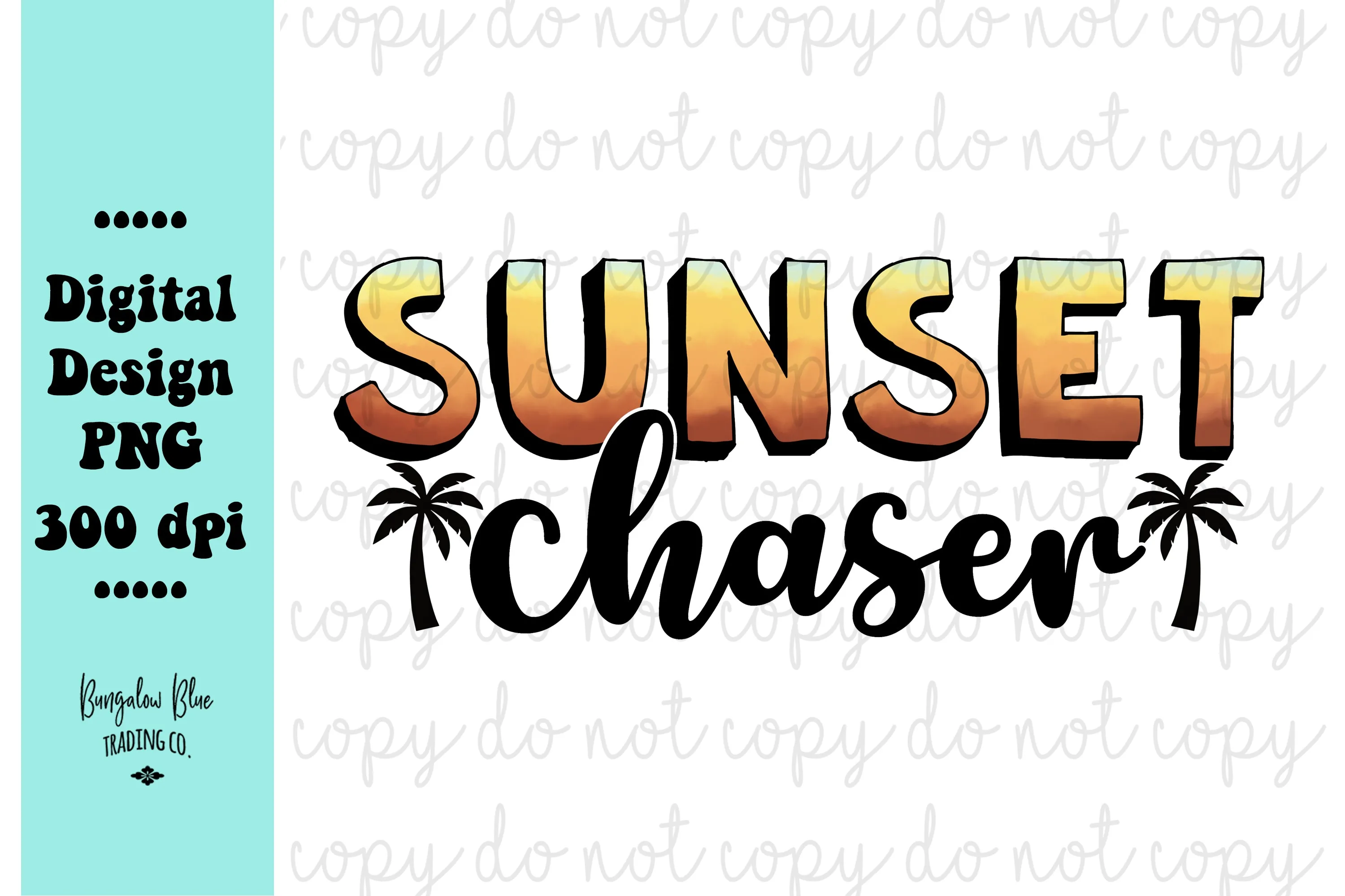 Sunset Chaser Glass Can Tumbler Wrap Digital Download - Palm Tree