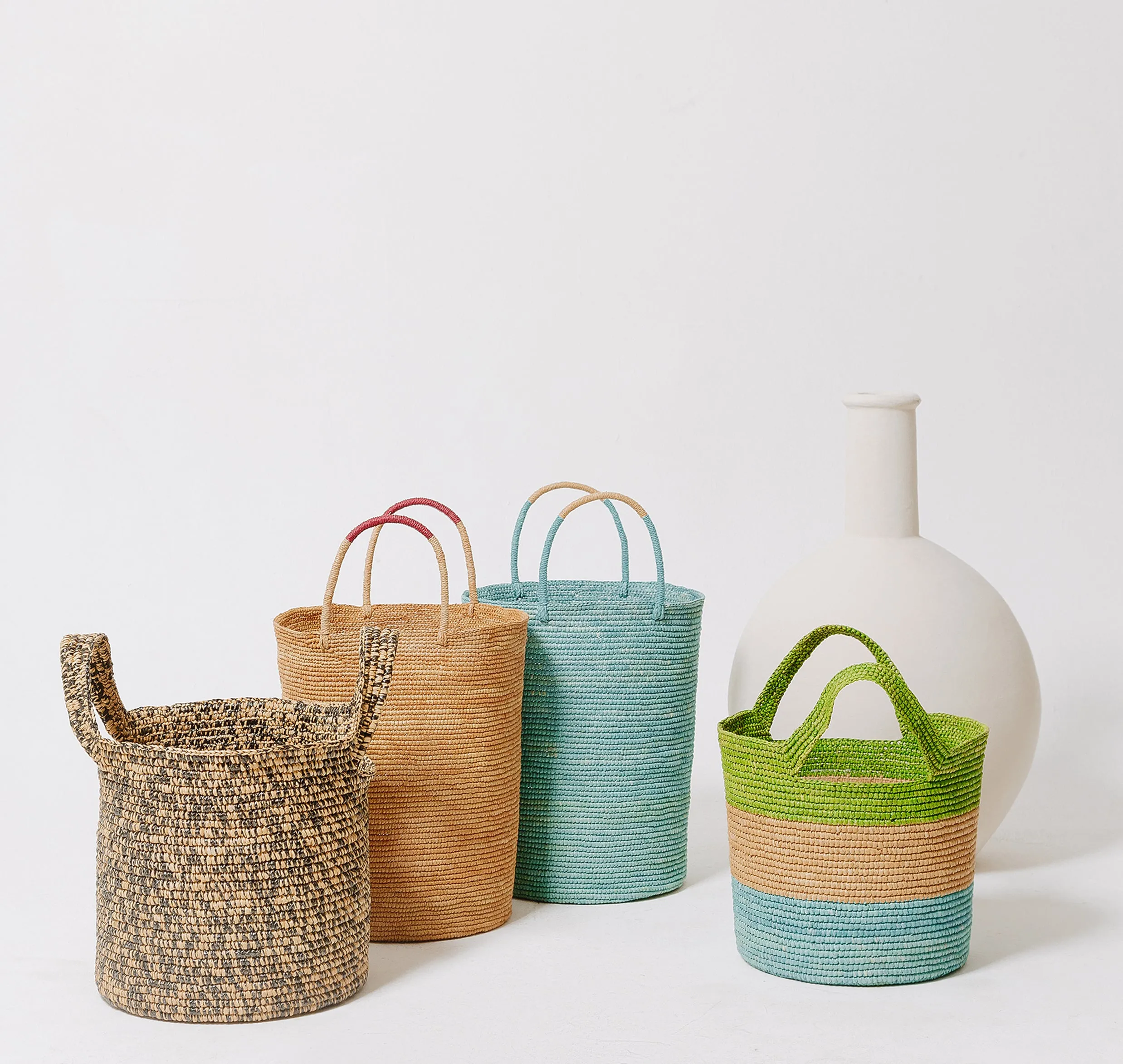 Tall Solid Beach Basket
