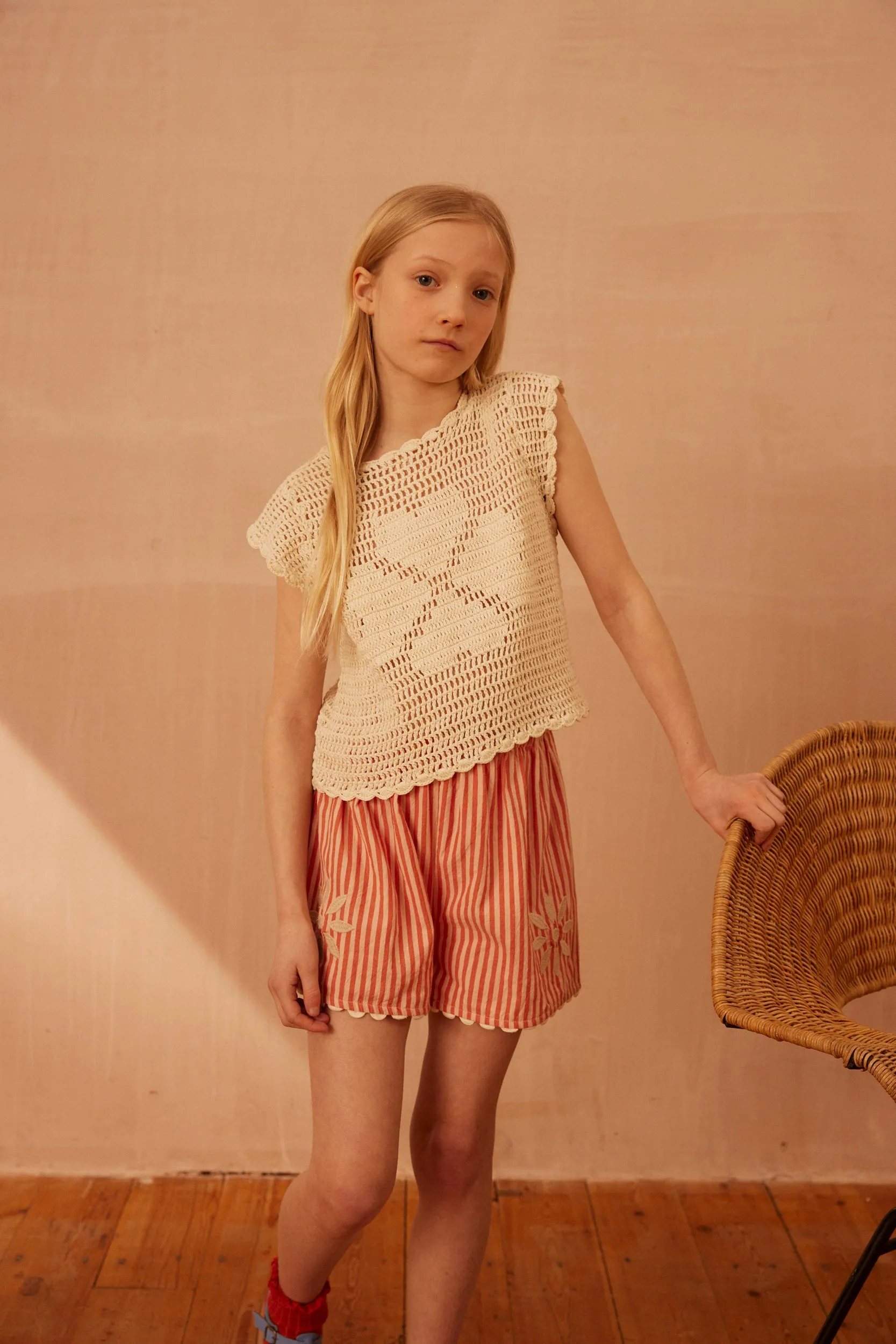 Tamara Floral Crochet Tank - Milk (EXCLUSIVE)