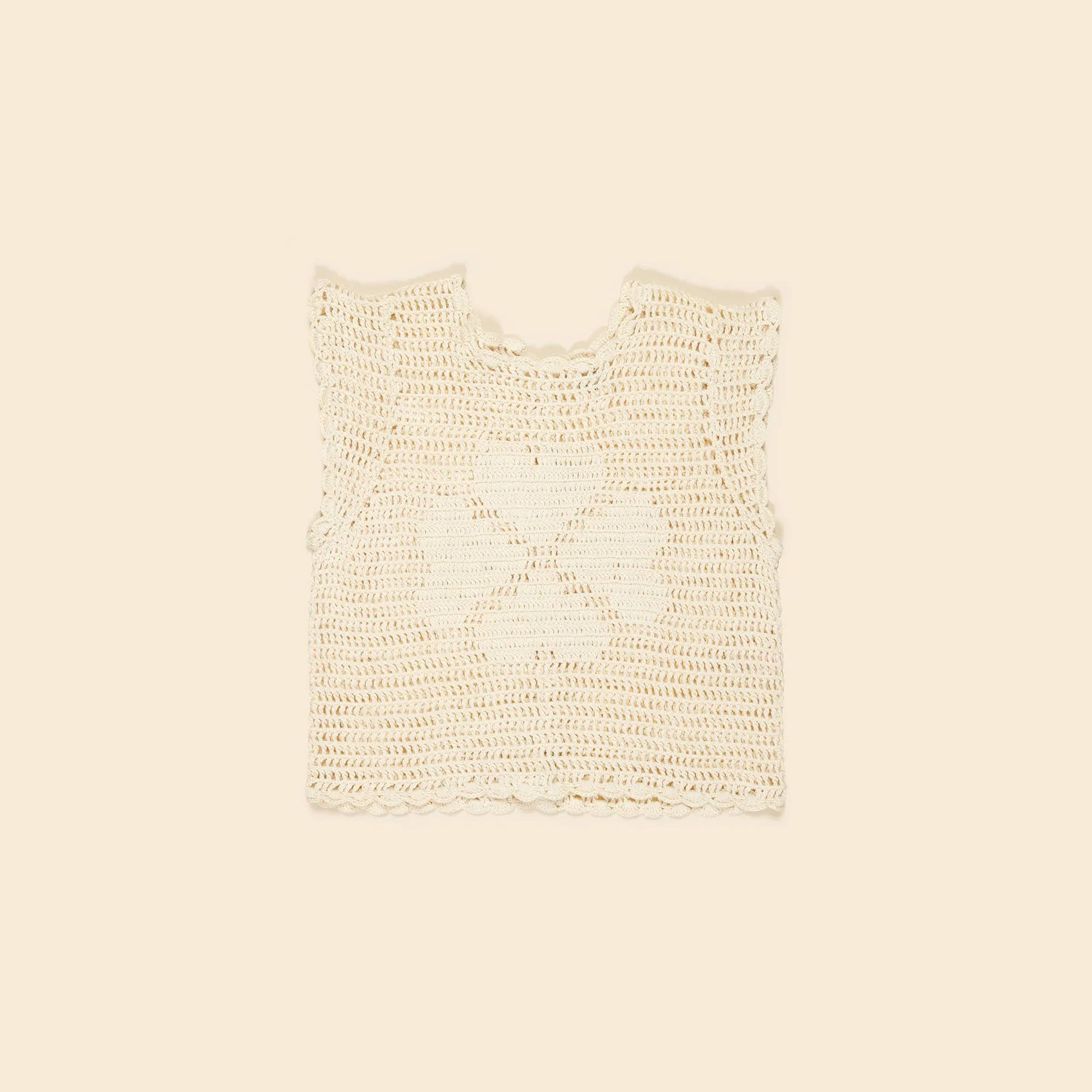 Tamara Floral Crochet Tank - Milk (EXCLUSIVE)
