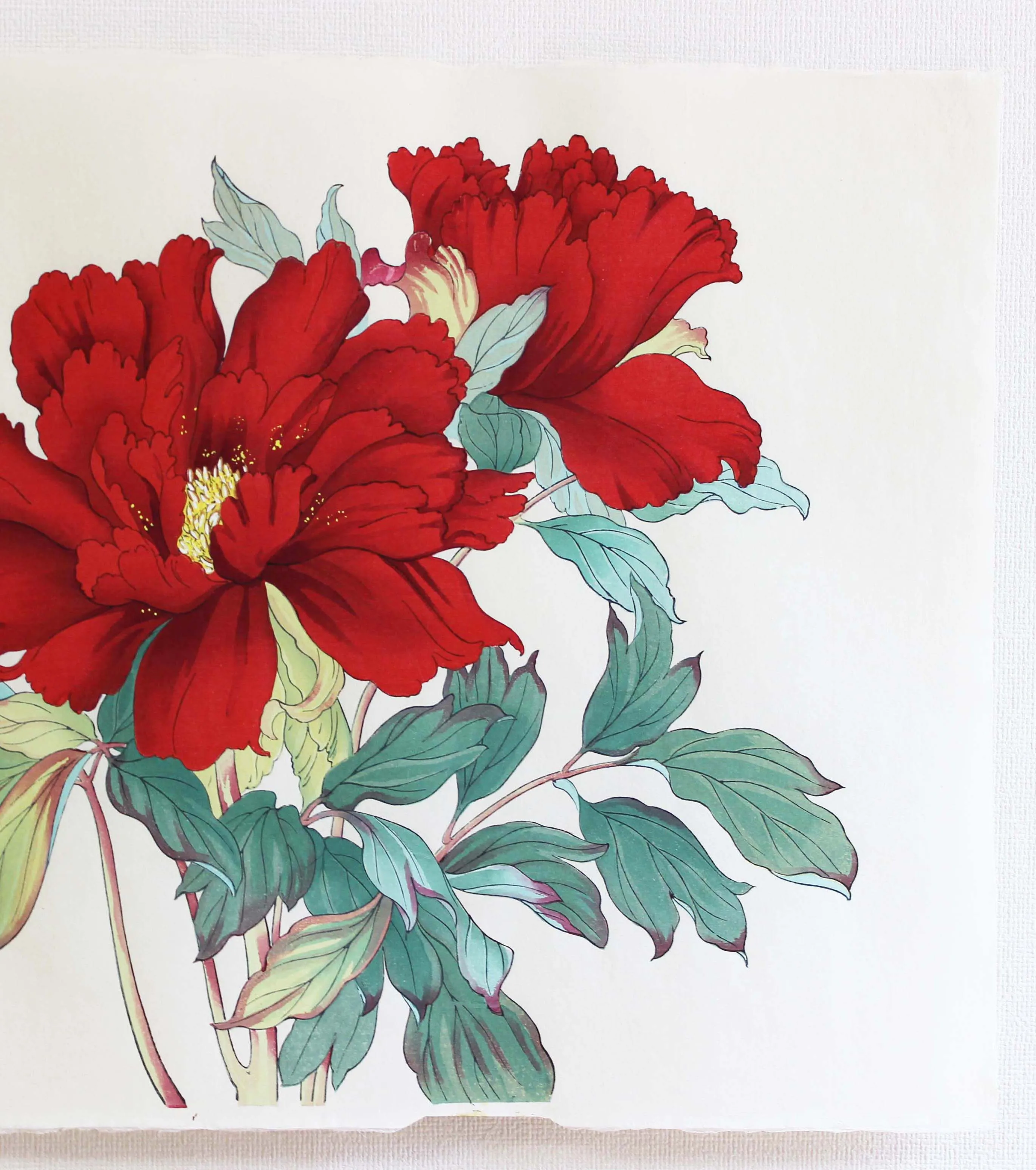 Tanigami Konan (1879~1928) -  Botan  牡丹 (Peony)「東鏡」 - Free Shipping　　