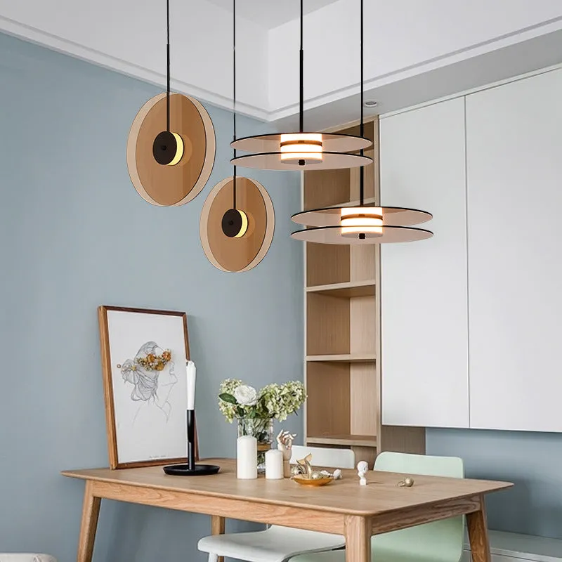 Tea Colored LED Glass Pendant Light