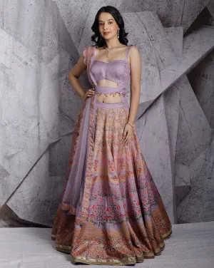 The Lilac Digital Lehenga