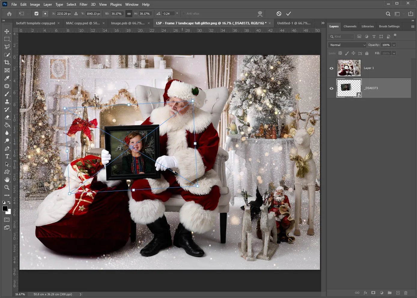 The Nice List Santa Frame Overlays