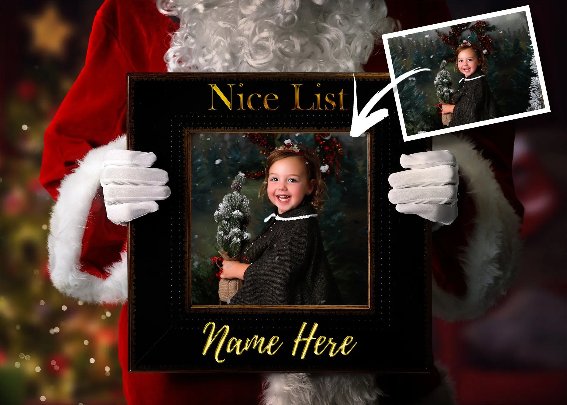 The Nice List Santa Frame Overlays