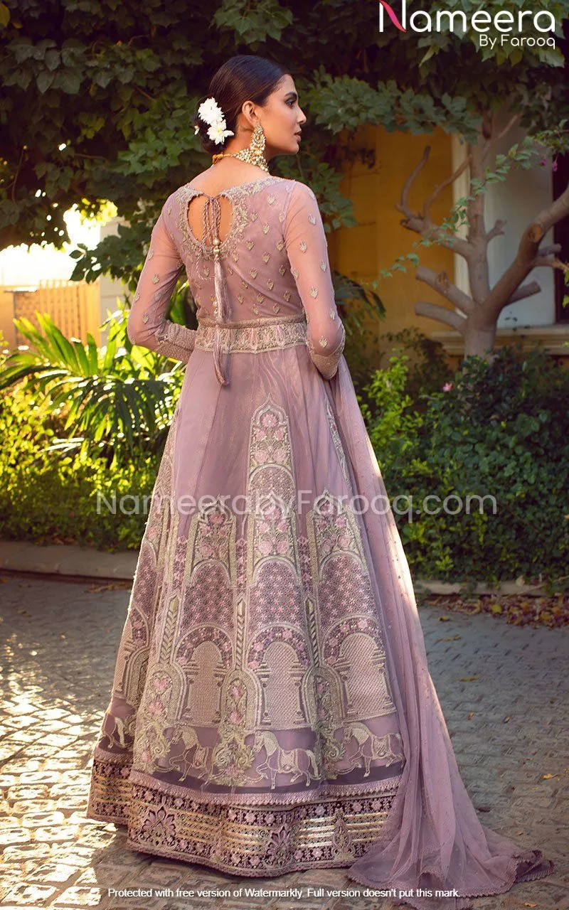 Thread Embroidered Velvet Lehenga for Wedding #PN90