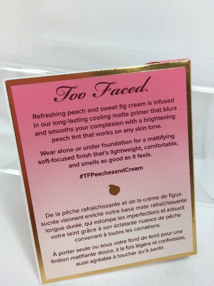 TOO FACED Primed & Peachy Cooling Matte Perfecting Primer deluxe Travel - 0.16oz