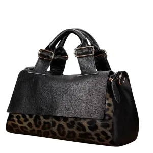 Top layer cowhide women's bag New high capacity leather handbag Women's bag Mom's one shoulder crossbody bag