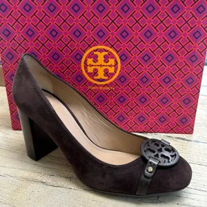 Tory Burch Brown Suede Miller Pumps Size 8