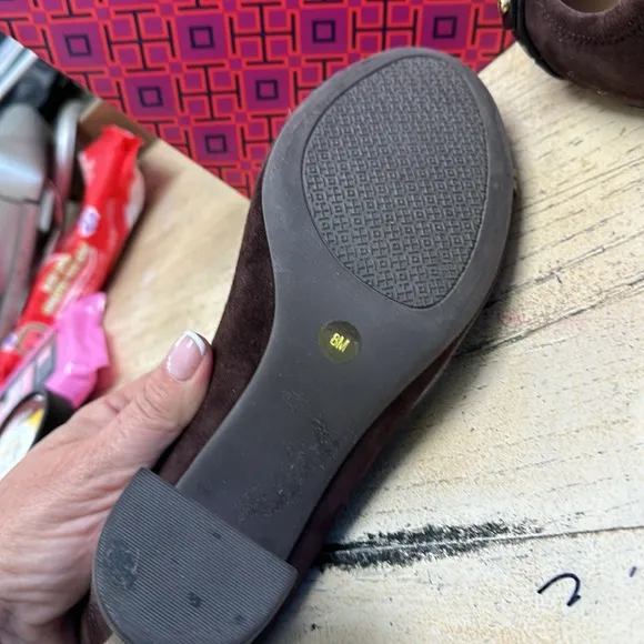 Tory Burch Brown Suede Miller Pumps Size 8