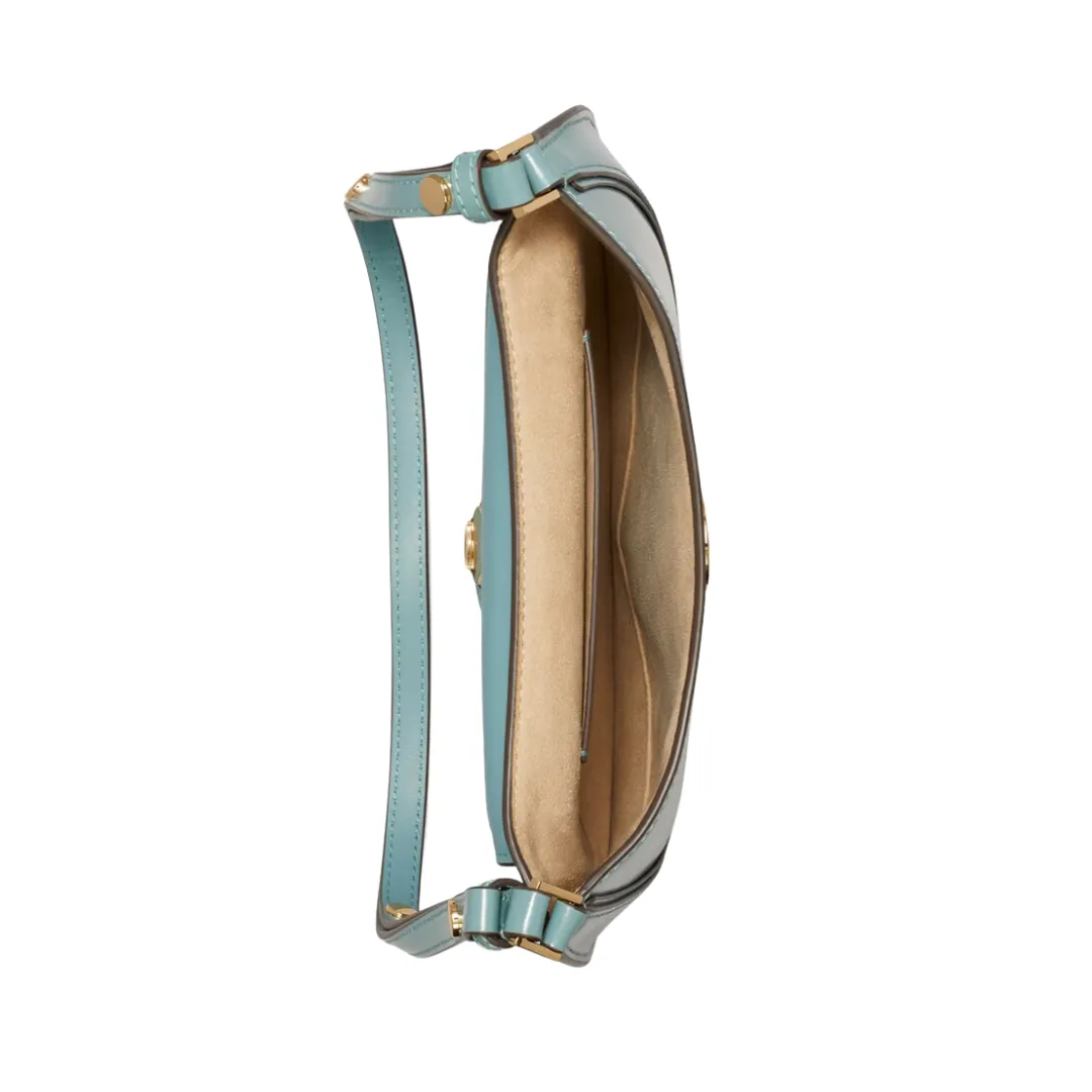 Tory Burch Robinson Spazzolato Small Flap Bag