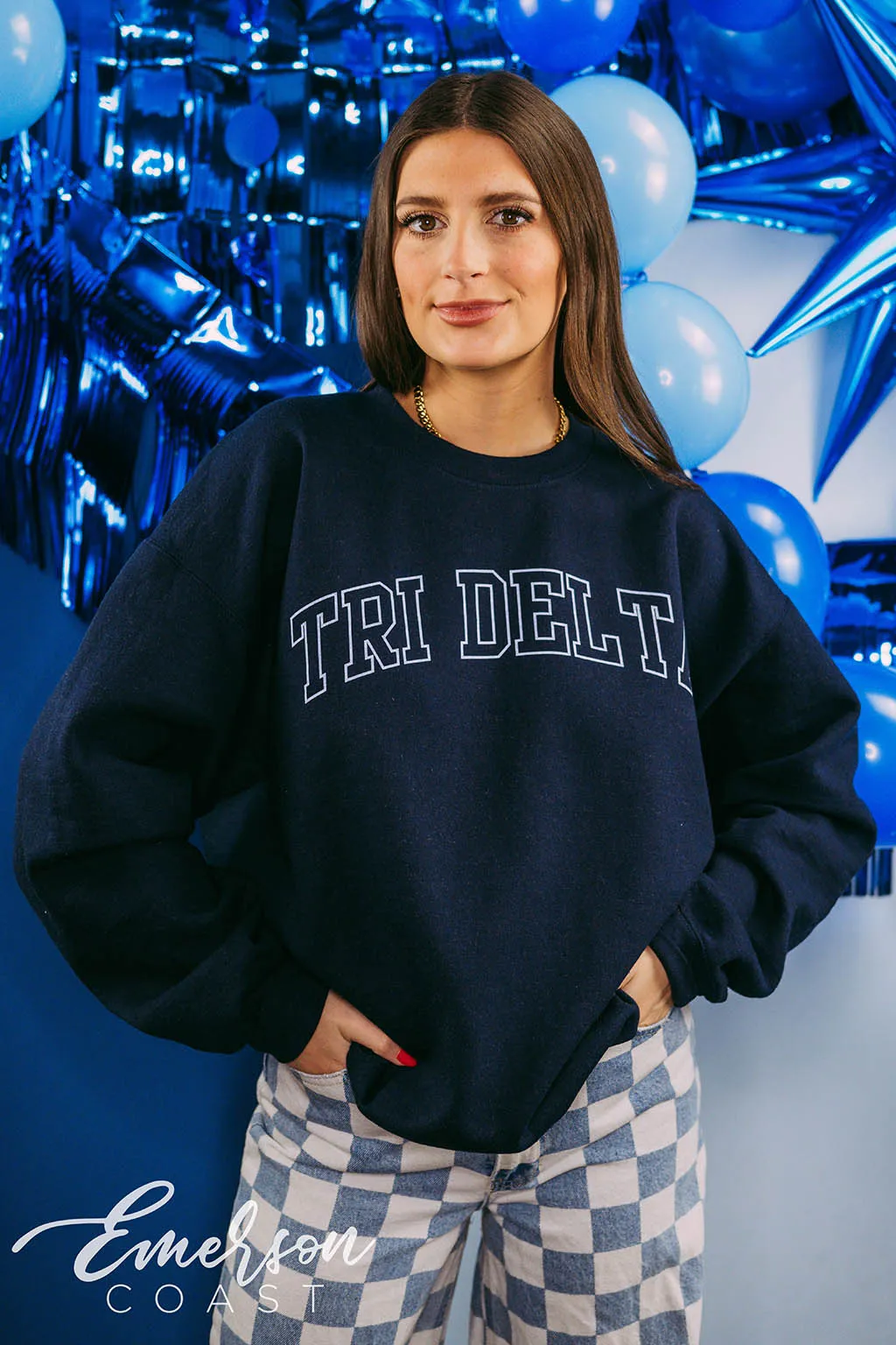Tri Delta PR Simple Crewneck