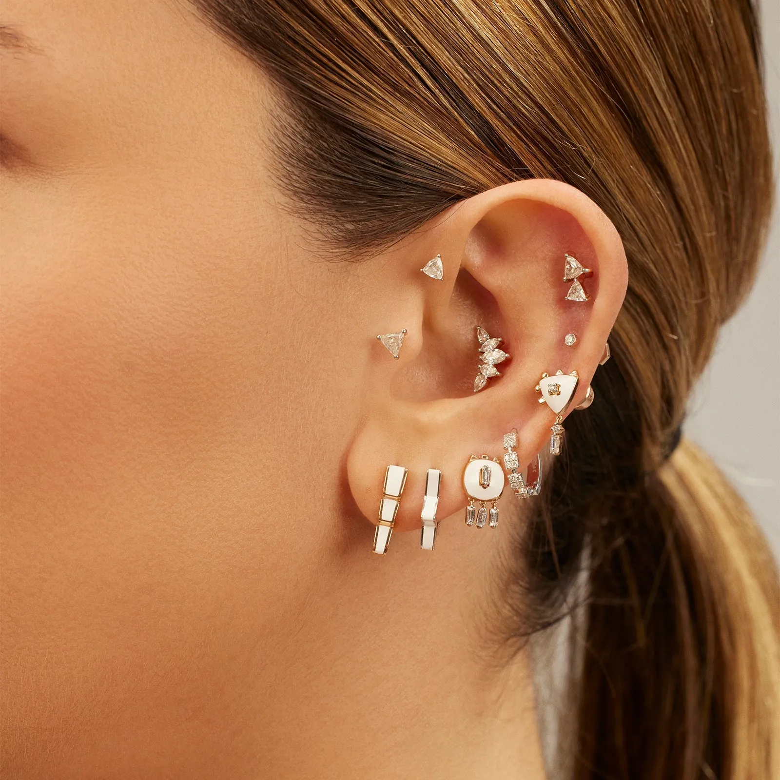 Triangle Duo Piercing