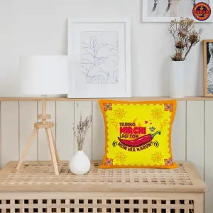 Tujko Mirchi Lagi Tu Mein Kya Karun Cushion Cover