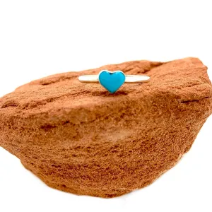 Turquoise Heart Ring