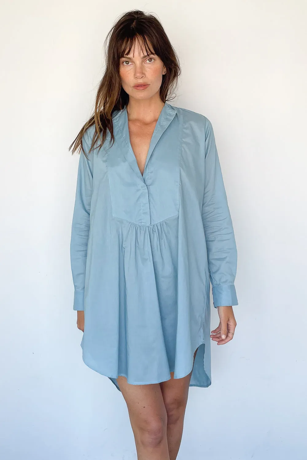Tuxedo Beach Shirt Dress