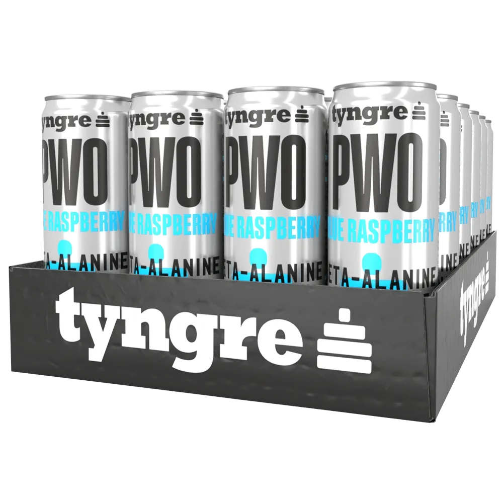 Tyngre PWO Blue Raspberry - 24x250ml. (inkl. SE pant)